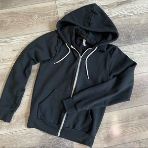 American Apparel Black Classic Zip Hoodie
